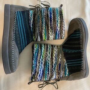 TOMS Women's size 8 Nepal Boots Forged Iron Gray Suede Mix